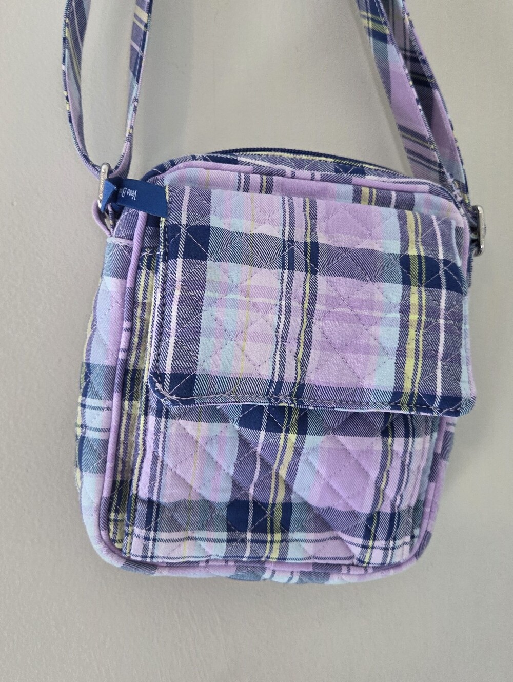 Vera Bradley Crossbody Bag in Amethyst Plaid Print